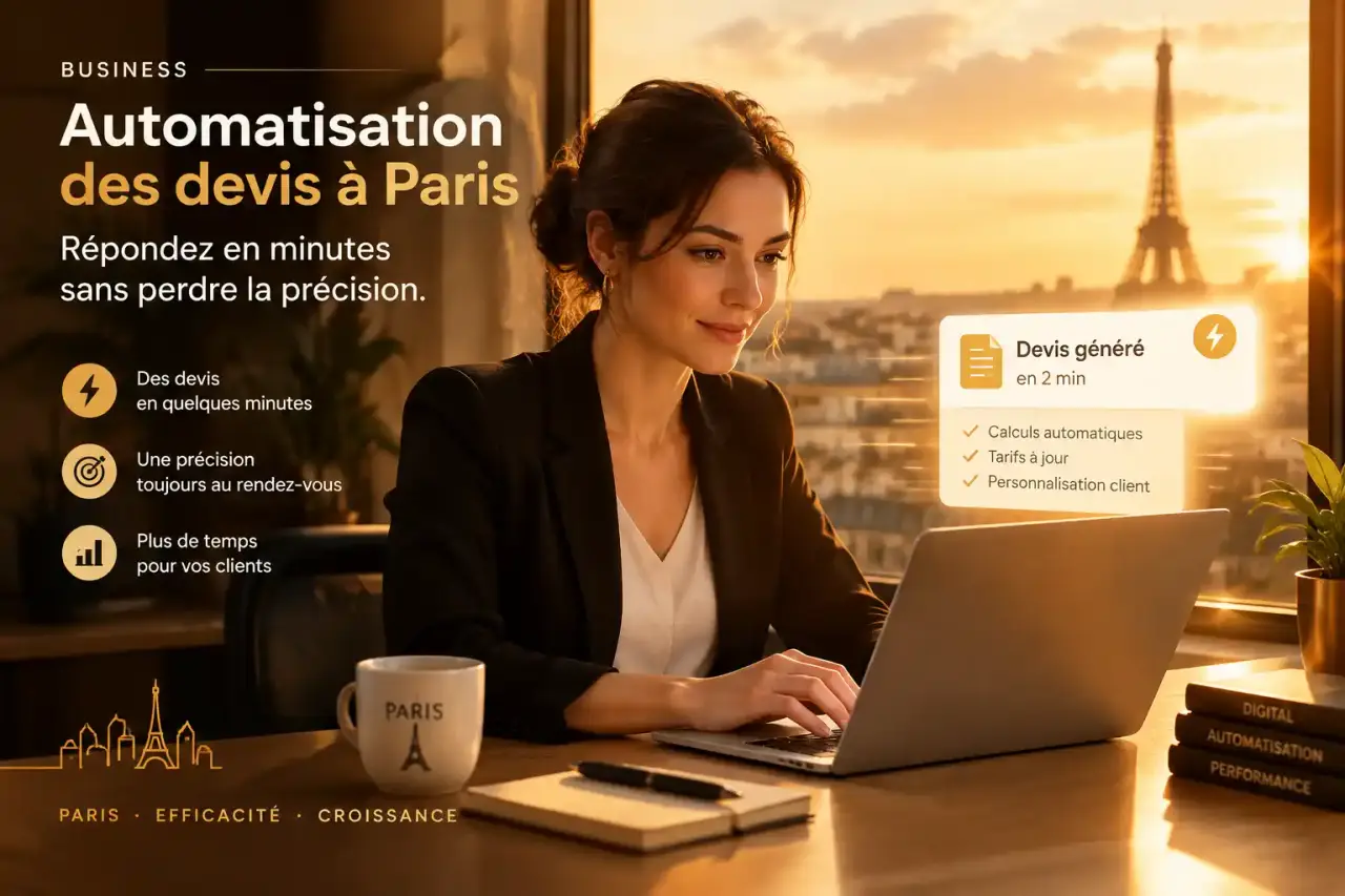 Automatisation des devis à Paris : répondez en minutes sans perdre la précision