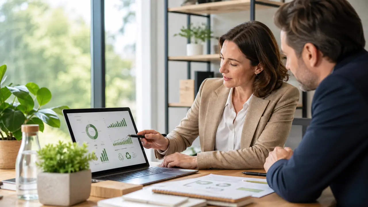 Bureau moderne et lumineux avec une équipe en session de stratégie autour d’une table