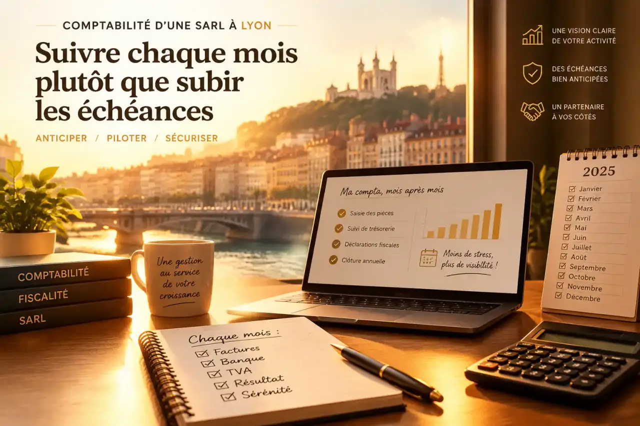 Comptabilité d’une SARL à Lyon : suivre chaque mois plutôt que subir les échéances