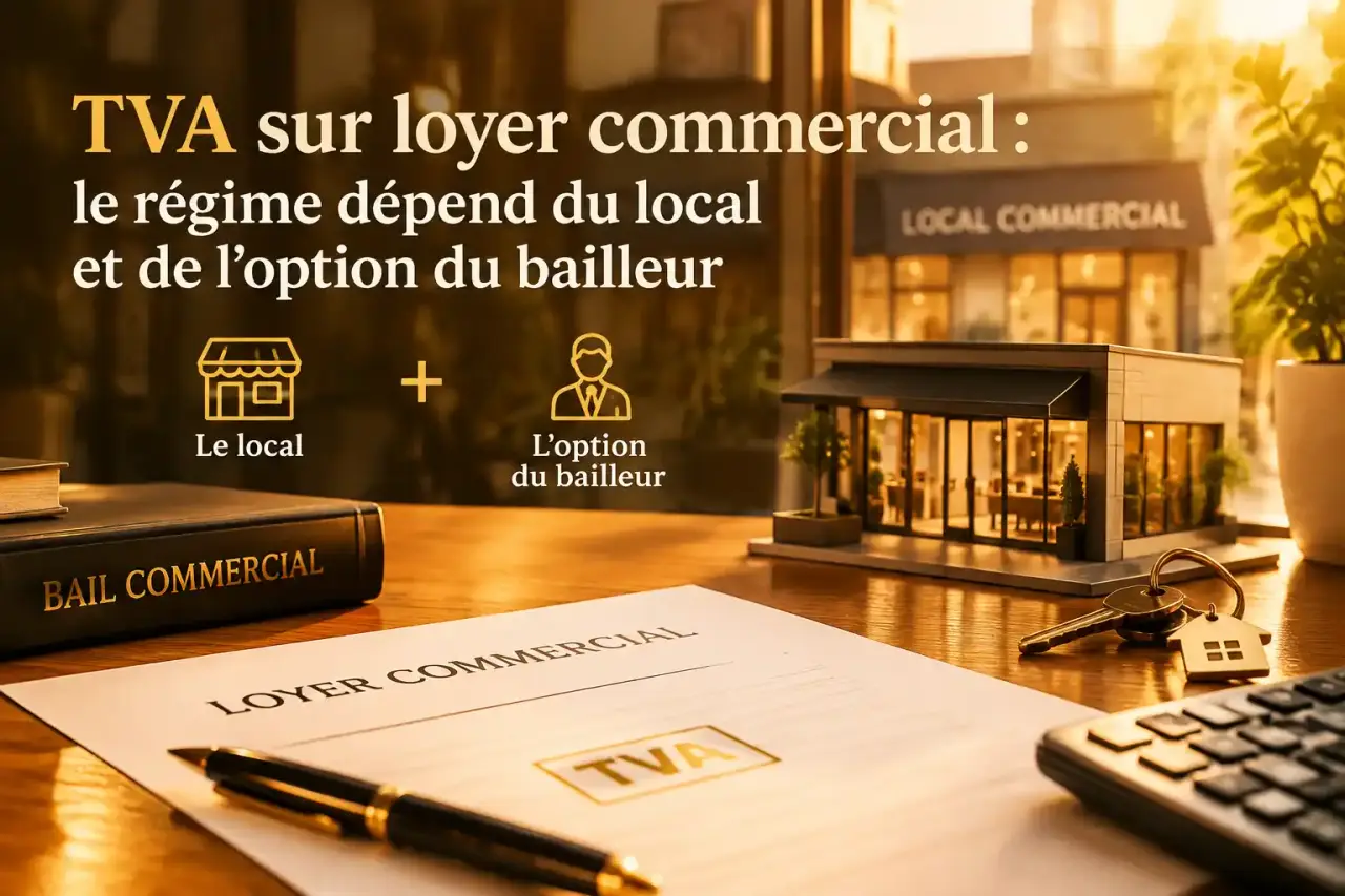 TVA sur loyer commercial : le régime dépend du local et de l’option du bailleur
